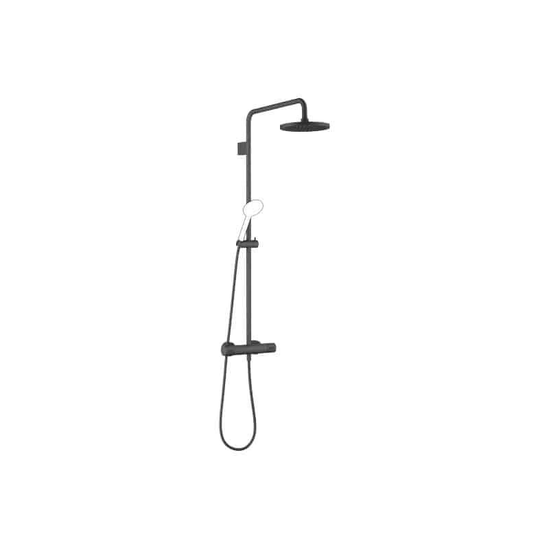 zm3 Showerpipe with Shower Thermostat without Hand Shower FlowReduce 1750 mm | Dornbracht | Imo | Matt Black - Image 1