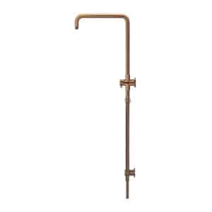 Shower Rail with Hose (Excludes Rose and Handshower) | Meir | Lustre Bronze - Image 2